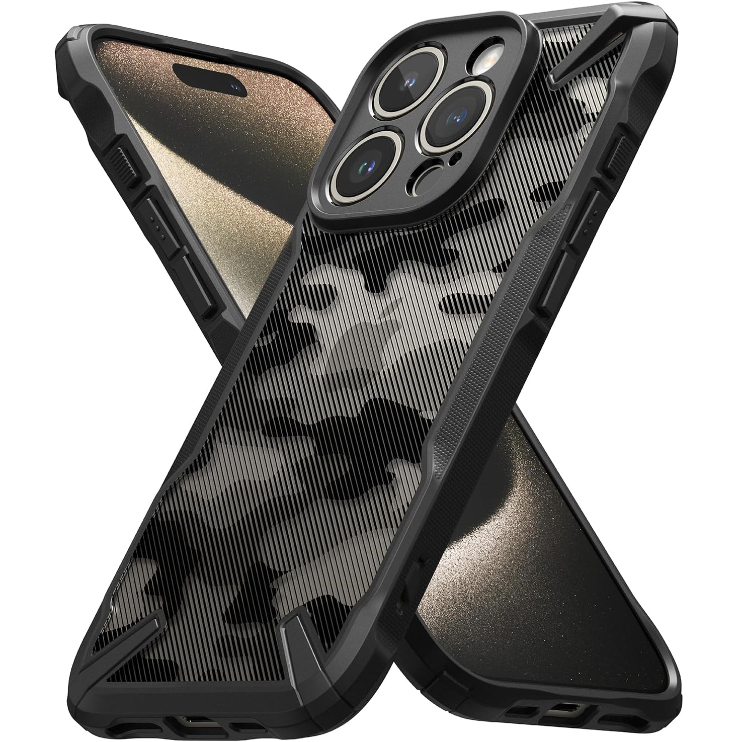 Ringke Fusion-X PC + TPU Bumper Phone Case - For iPhone 15 Pro Max - mosaccessories